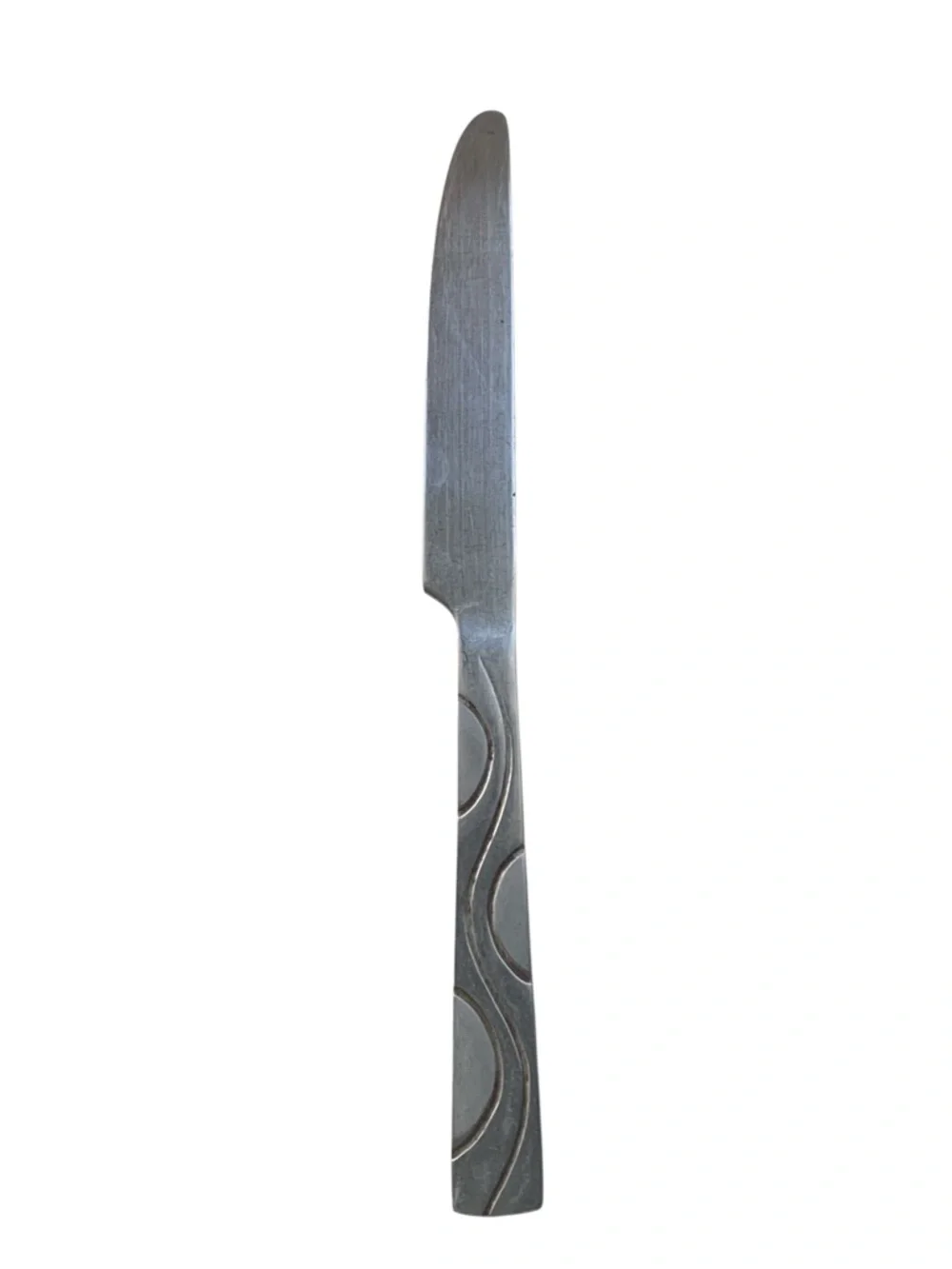 Large 10” Stainless Steel Serving Butter Knife Swirl Pattern Cutlery Kitchen